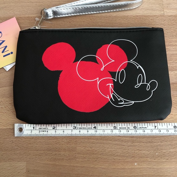 NWT Dani Danielle Nicole Disney Mickey Mouse Dual Sided Wristlet Bag - Picture 7 of 10